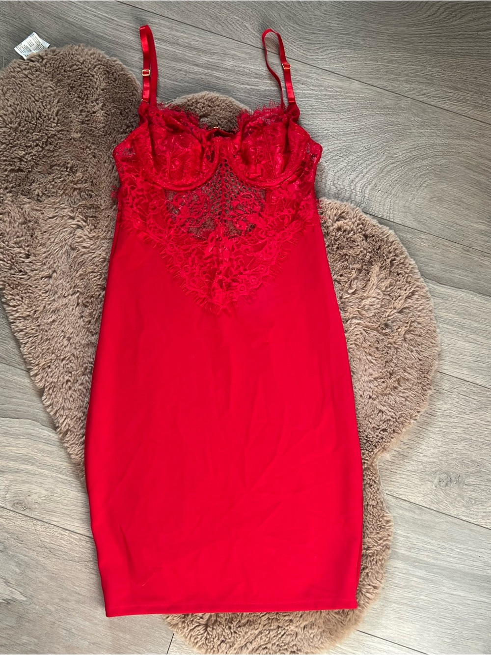 Fashion Nova Red Lace dress